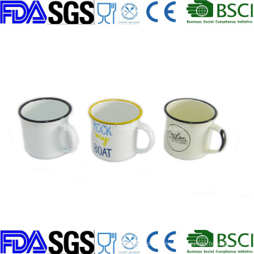 6cm 8cm 10cm Cookware Enamelware porcelain Enamel Coffee Mug Cup